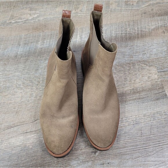 🌏 Sam Edelman Jaclyn brown waterproof suede ankle chelsea boots - Picture 7 of 12